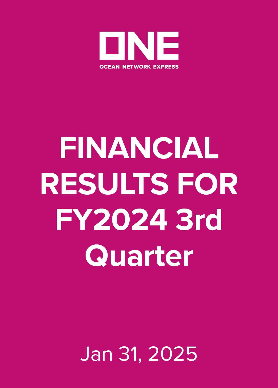 FY2024 Q3 Financial Results