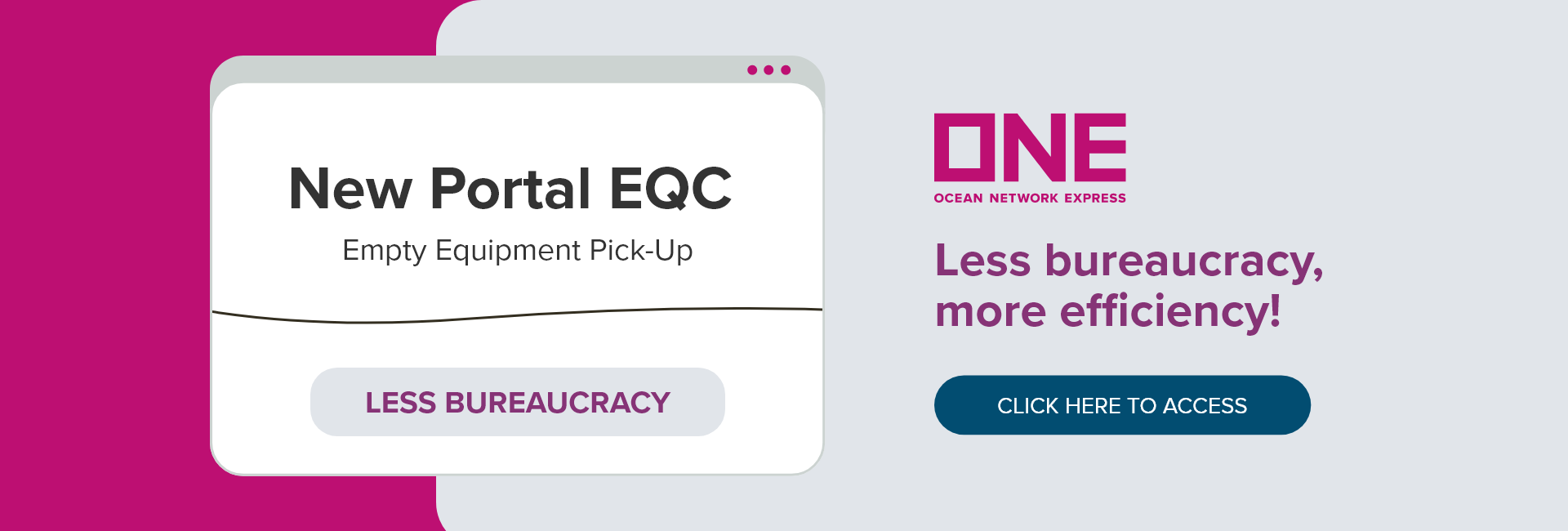 ONE New Portal EQC - Empty Equipment Pick-Up