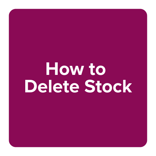 DEPOT - How to Delete Stock